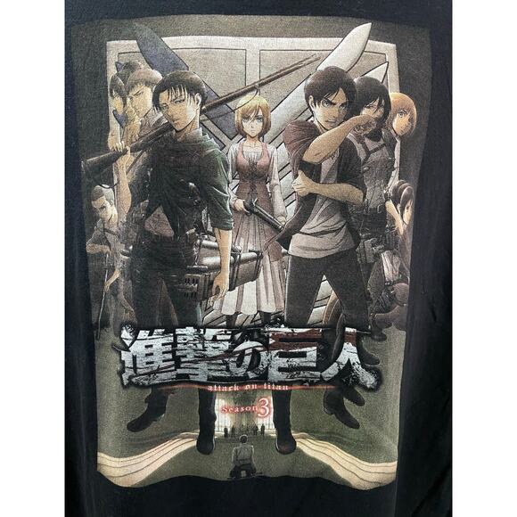 Ripple Junction T-Shirt XL Attack on Titan Season 3 Anime Graphic Tee - Picture 11 of 11
